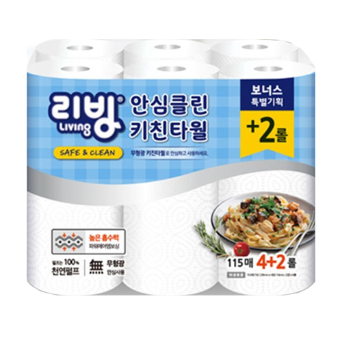 리빙)키친타올기획 115매 4+2롤